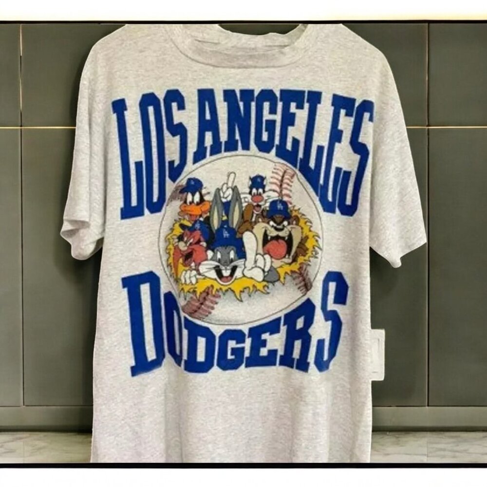 Los Angeles Dodgers  MLB Looney Tunes Ash T shirt HN1267
